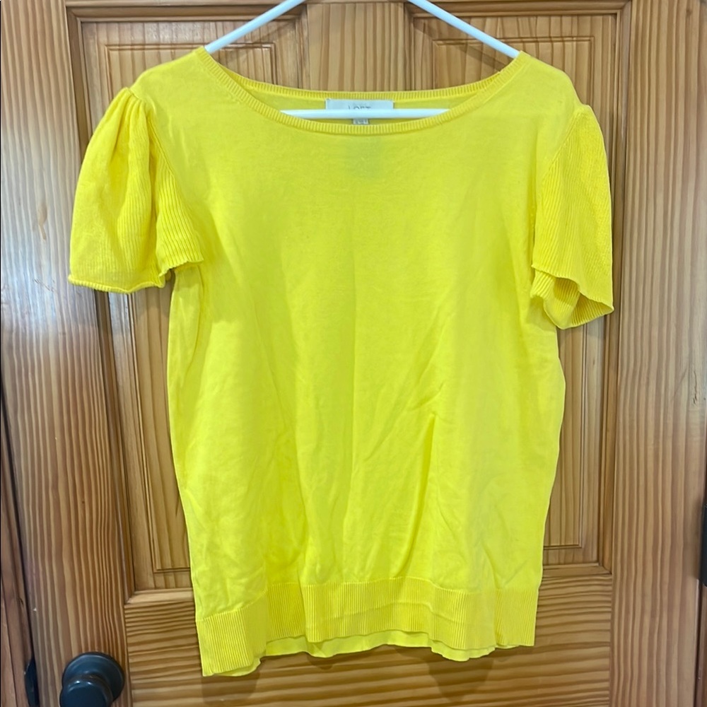 LOFT Bright Yellow Blouse